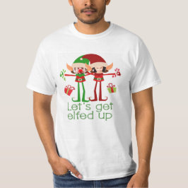 Laat ons met kerstcadeautjes komen op persoonlijke t-shirt