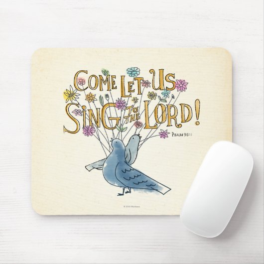 Laat ons naar de Heer zingen Muismat (Met muis)