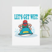 Laat ons nat worden kaart (Staand voorkant)