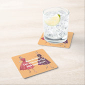 Laat ons ongeschikte Funny Retro Birthday zijn Kartonnen Onderzetters (Insitu)