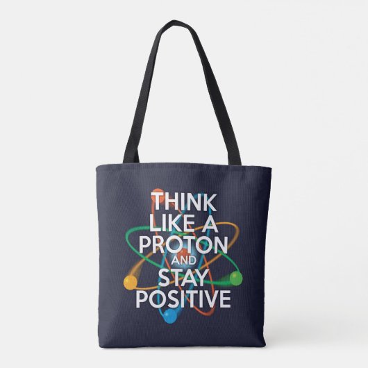 LAAT ONs PAUZE / DENKEN ALS EEN PROTON Tote Bag (Achterkant)