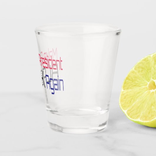 Laat ons President weer zwart maken Obama politiek Shot Glas (Rechts)