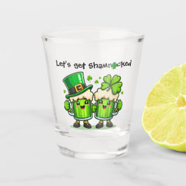 Laat ons Shamrocked St. Patrick's Day Kabouter wor Shot Glas