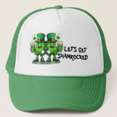 Laat ons Shamrocken Trucker Pet (Voorkant)