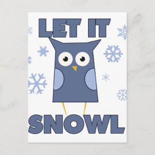 Laat ons SNEEUW UIL Briefkaart