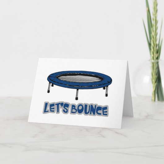 Laat Ons Springen Trampoline Kaart (Voorkant)