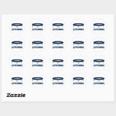 Laat Ons Springen Trampoline Ronde Sticker (Vel)