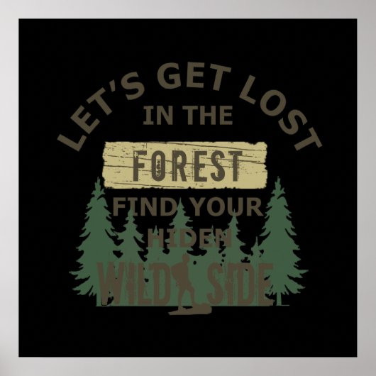 Laat ons verdwalen in het bos poster (Voorkant)