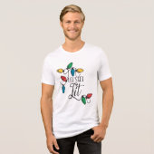 Laat ons verlichte vakantielampjes aanschaffen Tri-Blend shirt (Voorkant volledig)