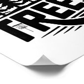 Laat ons wat bomen disc golf natuur frisbee sport poster (Hoek)