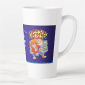 Laat onze bibliotheken met rust! latte mok (Rechts)