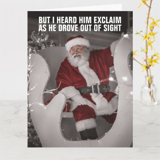 LAAT ONZE JONGENS NAAR HUIS KOMEN KERSTKAARTEN KAART (Gele Bloem)