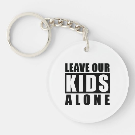 Laat onze kinderen met rust sleutelhanger (Voorkant)