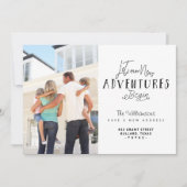 Laat onze nieuwe avonturen beginnen Wij bewegen Fo Aankondiging (Voorkant)