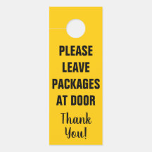 Laat pakketten achter bij de deur