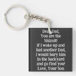 Laat papa huilen met dit HARTELIJKE gezegde! Sleutelhanger