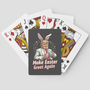 Laat Pasen weer geweldig zijn Pasen Trump Eieren  Pokerkaarten