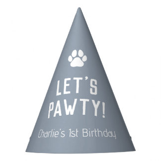 Laat Pawty Dog Birthday Party Pet Feesthoedjes