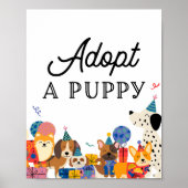 Laat Pawty Dog Partij een papaveradoptie goedkeure Poster (Voorkant)