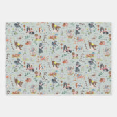 Laat Pawty Dog Puppy Birthday Party Inpakpapier Vel (Voorkant)