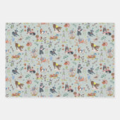 Laat Pawty Dog Puppy Birthday Party Inpakpapier Vel (Voorkant)