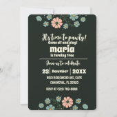 Laat Pawty Dog Puppy Verjaardag Retro Kaart (Voorkant)