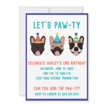 Laat Pawty French Bulldog Party Petten