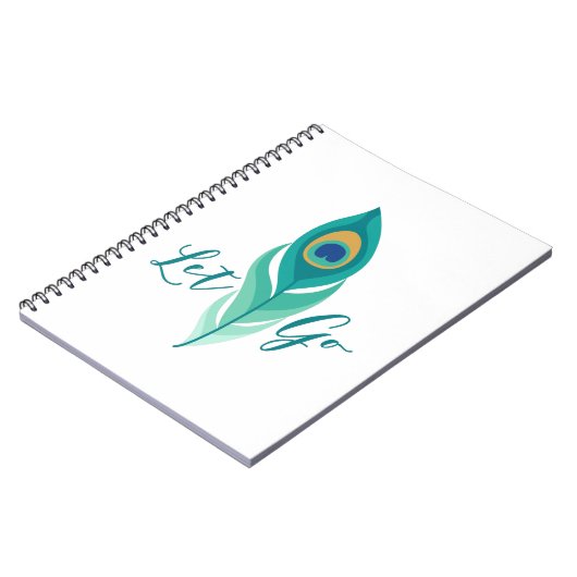 Laat Peacock-doether los Notitieboek (Linkerzijde)