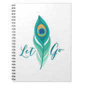 Laat Peacock-doether los Notitieboek (Voorkant)