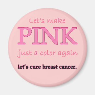 Laat Pink enkel een Kleur opnieuw maken Magneet