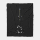 Laat Play Guitar Music  Fleece Blanket Deken (Voorkant)