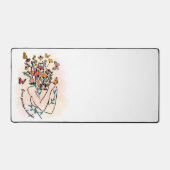 Laat positieve gedachten groeien.  bureaumat (Voorkant)