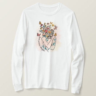 Laat positieve gedachten groeien. t-shirt