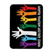 Laat racisme verkeerde hartzanden maken magneet (Verticaal)