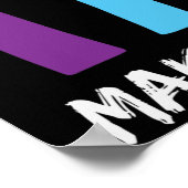 Laat racisme verkeerde hartzanden maken poster (Hoek)