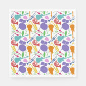 Laat rock-'n-roll-band servet (Voorkant)