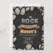 Laat rockparty-uitnodiging kaart (Voorkant)