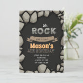 Laat rockparty-uitnodiging kaart (Staand voorkant)