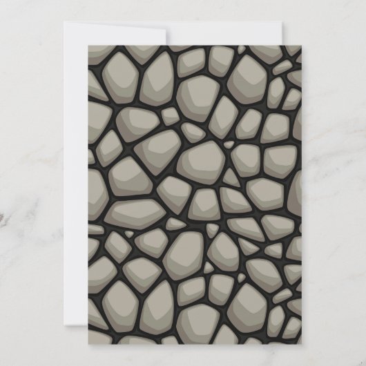 Laat rockparty-uitnodiging kaart (Achterkant)