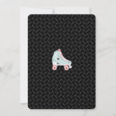 Laat Roll Fun Retro Throwback Rollerskating Vibe Kaart (Achterkant)