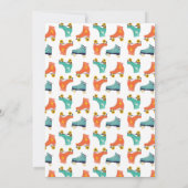 Laat Roll Roller Schaats Birthday Uitnodiging (Achterkant)