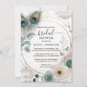 Laat rustieke Aziatische Sky Cloud Peacock Vrijgez Kaart (Voorkant)