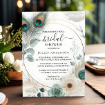 Laat rustieke Aziatische Sky Cloud Peacock Vrijgez Kaart<br><div class="desc">Onthulling van een liefdesverhaal met een vleugje de Orient! De Let Rustic Asian Sky, Cloud & Peacock Bridal Shower Invitation zet de scène voor een charmant uniek feest. Dit ontwerp combineert kalmerende luchttinten met zachte wolken en een vleugje majestueuze pauw, waardoor een serene en elegante sfeer ontstaat. Stel je een...</div>