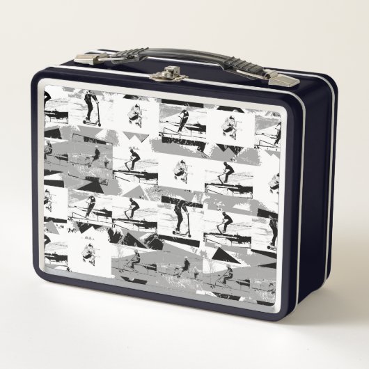 Laat scoot rond - Stunt scooter rijder (Voorkant)