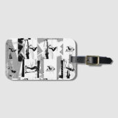 Laat scoot rond - Stunt scooter rijder Bagagelabel (Voorkant (horizontaal))