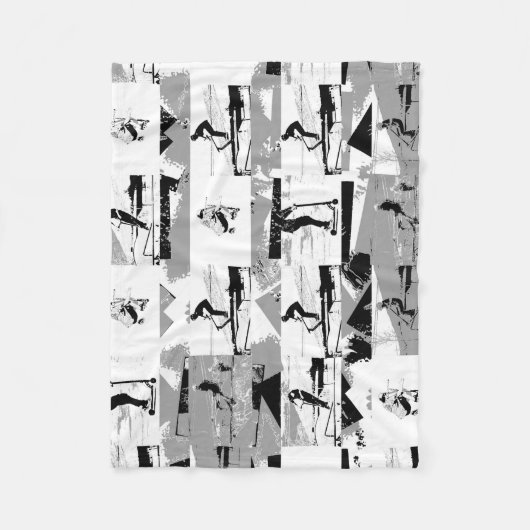 Laat scoot rond - Stunt scooter rijder Fleece Deken (Voorkant)