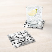 Laat scoot rond - Stunt scooter rijder Kartonnen Onderzetters (Insitu)