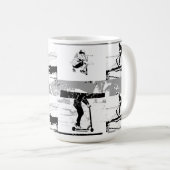 Laat scoot rond - Stunt scooter rijder Koffiemok (Voorkant rechts)