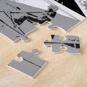 Laat scoot rond - Stunt scooter rijder Legpuzzel (Zijkant)