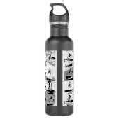 Laat scoot rond - Stunt scooter rijder Waterfles (Achterkant)